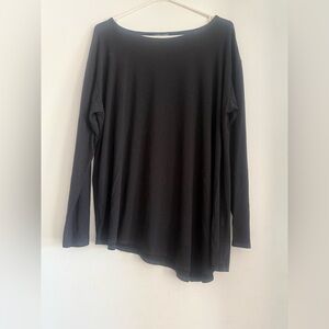 Eileen Fisher Asymmetrical Jersey Top Size XLT